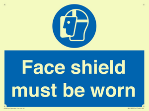 MP6182: Face shield must be worn