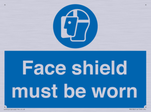 MP6182: Face shield must be worn