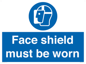 MP6182: Face shield must be worn