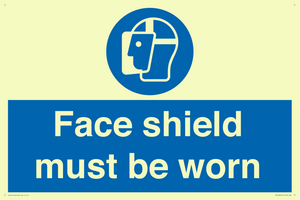 MP6182: Face shield must be worn
