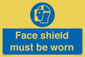 MP6182: Face shield must be worn