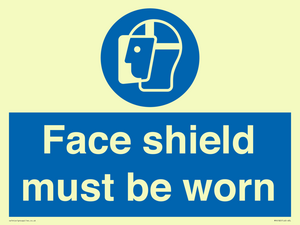 MP6182: Face shield must be worn