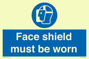 MP6182: Face shield must be worn