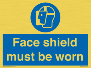 MP6182: Face shield must be worn