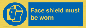 MP6182: Face shield must be worn