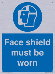 MP6182: Face shield must be worn