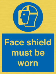 MP6182: Face shield must be worn