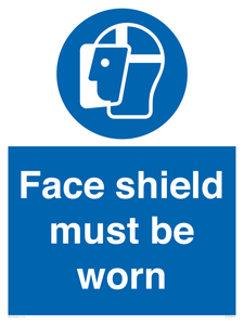 MP6182: Face shield must be worn
