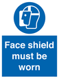 MP6182: Face shield must be worn