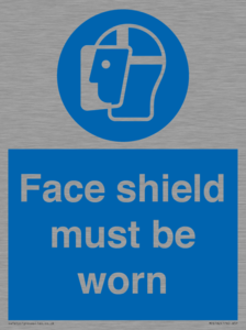 MP6182: Face shield must be worn