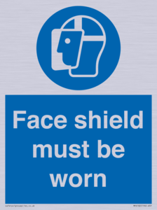 MP6182: Face shield must be worn