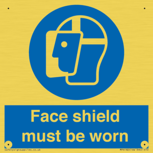 MP6182: Face shield must be worn