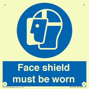 MP6182: Face shield must be worn