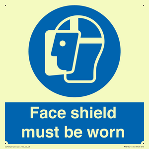 MP6182: Face shield must be worn