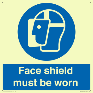 MP6182: Face shield must be worn