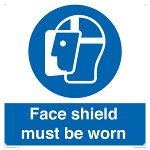 MP6182: Face shield must be worn