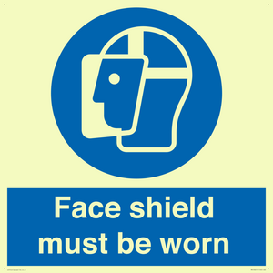 MP6182: Face shield must be worn