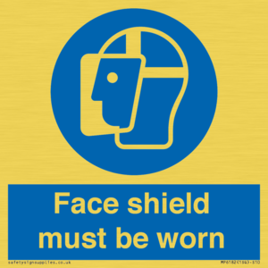 MP6182: Face shield must be worn