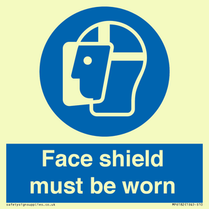 MP6182: Face shield must be worn