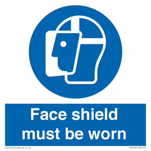 MP6182: Face shield must be worn