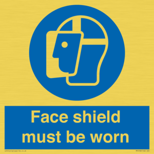MP6182: Face shield must be worn