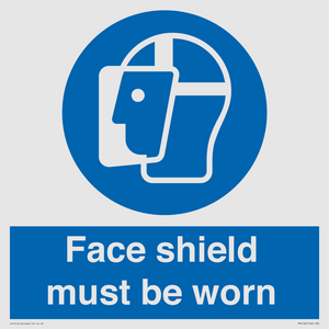 MP6182: Face shield must be worn