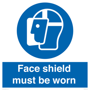 MP6182: Face shield must be worn