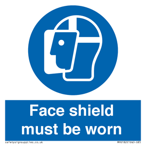 MP6182: Face shield must be worn