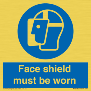 MP6182: Face shield must be worn