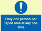 MP6184: Only one person per taped area at any one time