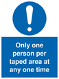 MP6184: Only one person per taped area at any one time