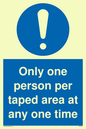MP6184: Only one person per taped area at any one time