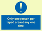 MP6184: Only one person per taped area at any one time