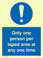 MP6184: Only one person per taped area at any one time
