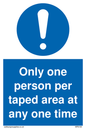 MP6184: Only one person per taped area at any one time