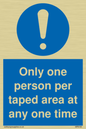 MP6184: Only one person per taped area at any one time