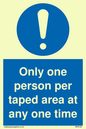 MP6184: Only one person per taped area at any one time