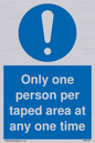 MP6184: Only one person per taped area at any one time