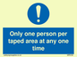 MP6184: Only one person per taped area at any one time