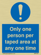 MP6184: Only one person per taped area at any one time