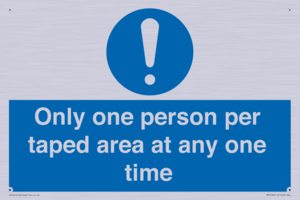 MP6184: Only one person per taped area at any one time