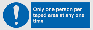 MP6184: Only one person per taped area at any one time