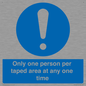 MP6184: Only one person per taped area at any one time