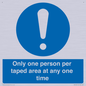 MP6184: Only one person per taped area at any one time