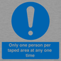 MP6184: Only one person per taped area at any one time