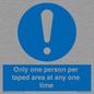 MP6184: Only one person per taped area at any one time