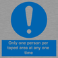 MP6184: Only one person per taped area at any one time