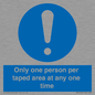 MP6184: Only one person per taped area at any one time