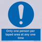 MP6184: Only one person per taped area at any one time