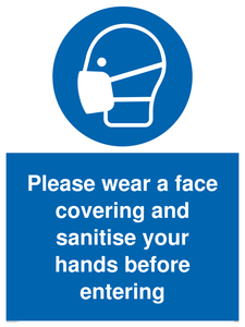 MP6185: Please wear a face covering and sanitise your hands before entering